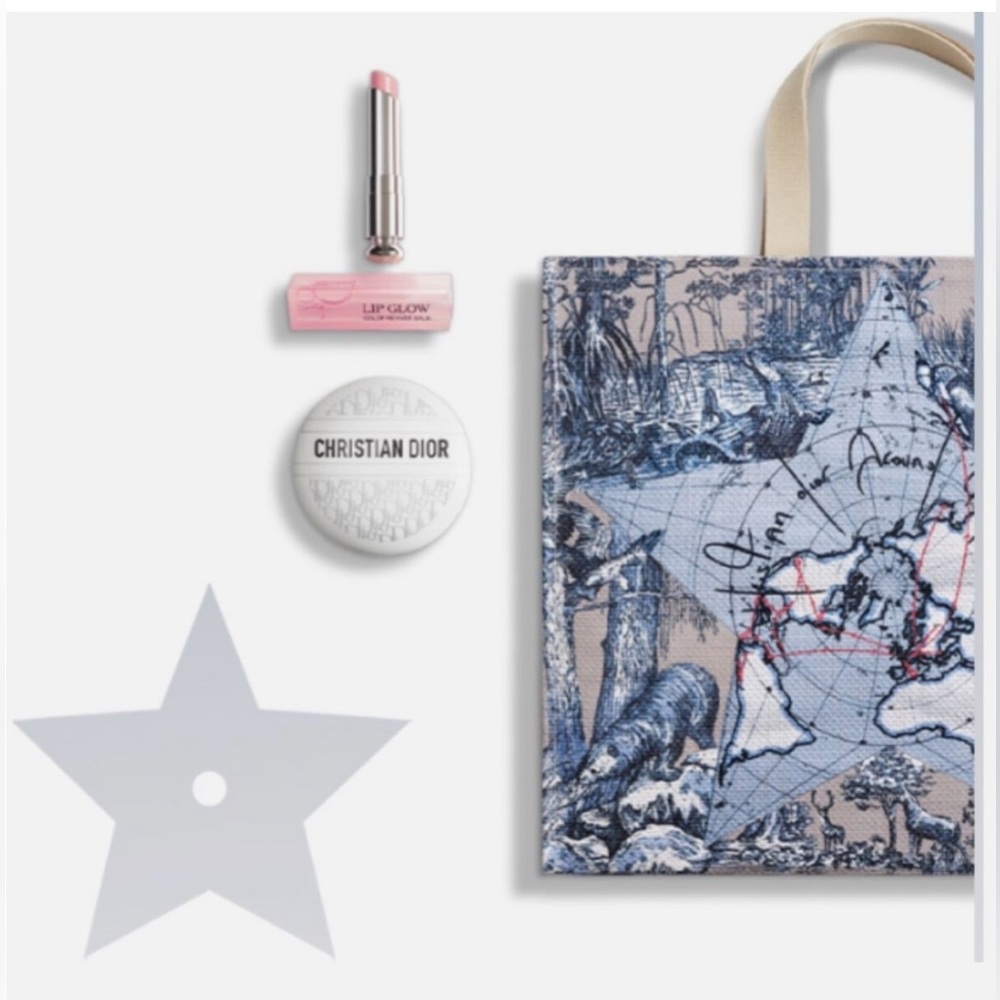 New in box set. Dior Around the World Limited Edition Gift Set Tote Platinum